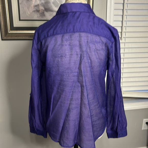 Sheer button down - Picture 2 of 3
